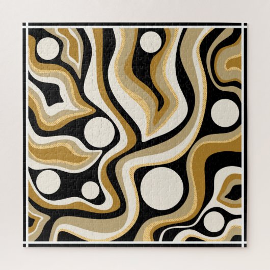 Abstract Golflijnpatroon Achtergrond Legpuzzel (Verticaal)