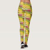 Abstract golfpatroon #2 leggings (Achterkant)