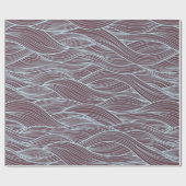 Abstract golfpatroon cadeaupapier (Vlak)