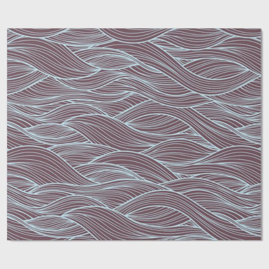 Abstract golfpatroon cadeaupapier (Vlak)