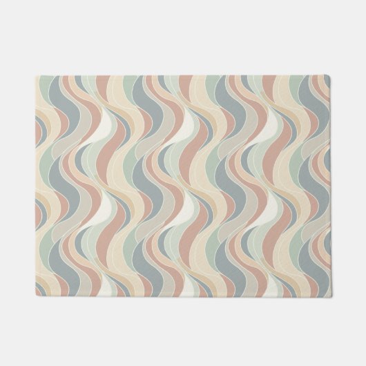 Abstract golfpatroon deurmat (Voorkant)