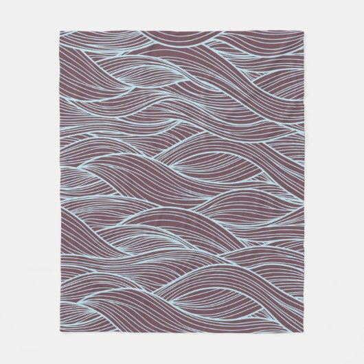 Abstract golfpatroon fleece deken (Voorkant)