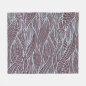 Abstract golfpatroon fleece deken (Voorkant (Horizontaal))