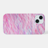 Abstract golfpatroon iPhone 15 case (Achterkant horizontaal)