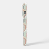 Abstract golfpatroon iPhone hoesje (Linkerkant)