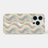 Abstract golfpatroon iPhone hoesje (Achterkant horizontaal)