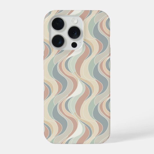 Abstract golfpatroon iPhone hoesje (Achterkant)