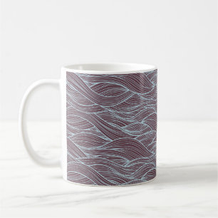 Abstract golfpatroon koffiemok