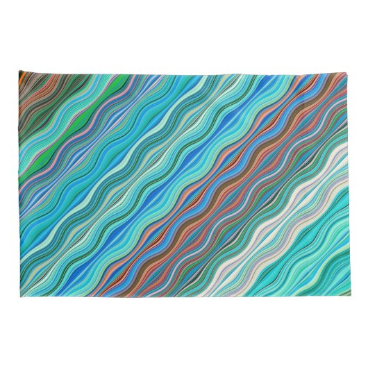  Abstract golfpatroon | Kussensloop (Achterkant-Rechts)