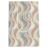 Abstract golfpatroon medium cadeauzakje (Achterkant)