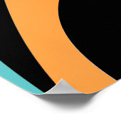 Abstract golfpatroon naadloos ontwerp poster (Hoek)