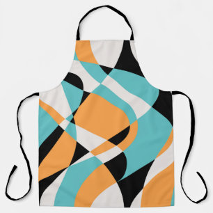 Abstract golfpatroon naadloos ontwerp schort