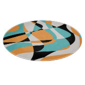 Abstract golfpatroon naadloos ontwerp snijplank (Hoek)