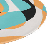 Abstract golfpatroon naadloos ontwerp snijplank (Hoek)