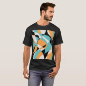 Abstract golfpatroon naadloos ontwerp t-shirt (Voorkant volledig)