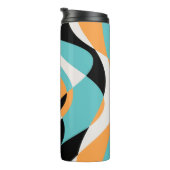 Abstract golfpatroon naadloos ontwerp thermosbeker (Geroteerd rechts)