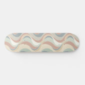 Abstract golfpatroon persoonlijk skateboard (Horizontaal)