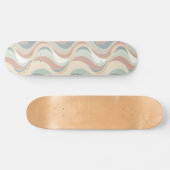 Abstract golfpatroon persoonlijk skateboard (Horizontaal)
