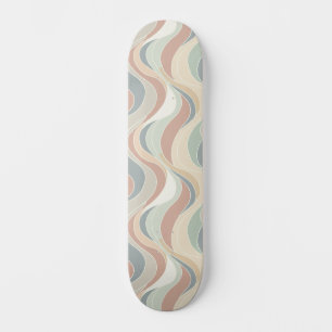 Abstract golfpatroon persoonlijk skateboard