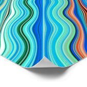  Abstract golfpatroon | Poster (Hoek)