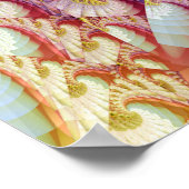 Abstract golfpatroon poster (Hoek)