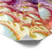 Abstract golfpatroon poster (Hoek)