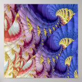 Abstract golfpatroon poster (Voorkant)