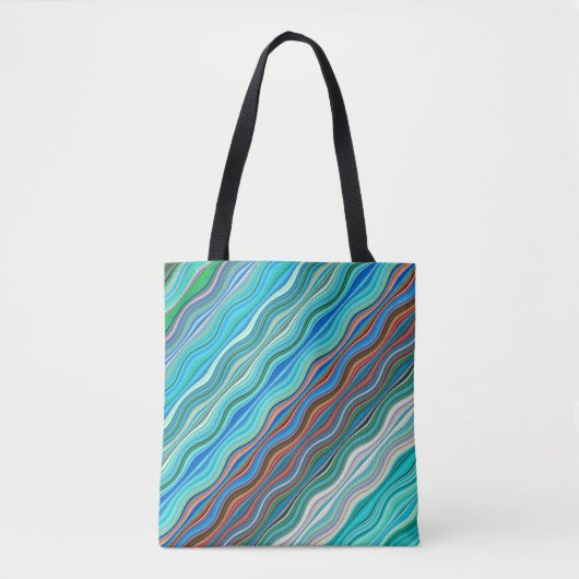 Abstract golfpatroon | Tote bag (Voorkant)