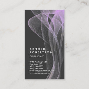 Abstract golfpatroon trendy uniek ontwerp visitekaartje