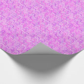 Abstract golfpatroon - violet, lavender, orchidee cadeaupapier (Hoek)