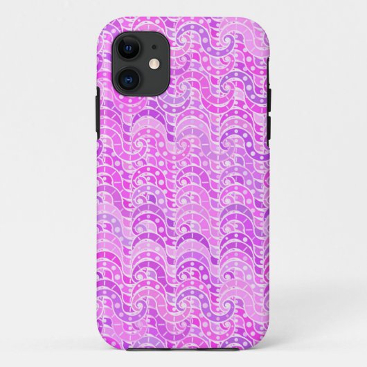Abstract golfpatroon - violet, lavender, orchidee Case-Mate iPhone case (Achterkant)