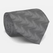 Abstract golvend gestreept patroon grijze stropdas (Opgerold)
