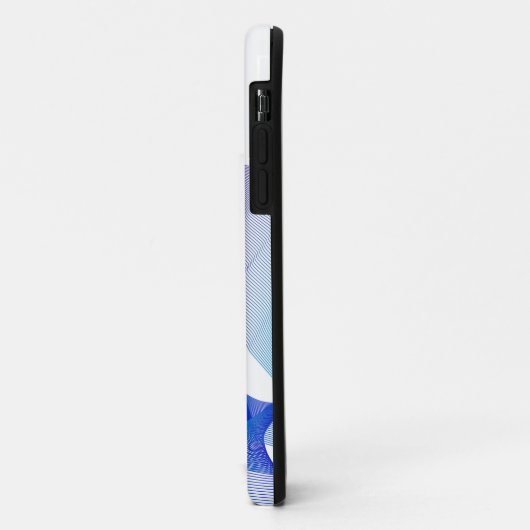 Abstract golvend lijnenontwerp Case-Mate iPhone case (Achterkant/links)