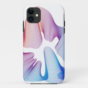 Abstract golvend lijnenontwerp Case-Mate iPhone case