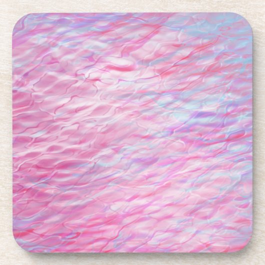 Abstract golvend patroon bier onderzetter (Voorkant)