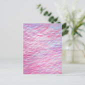 Abstract golvend patroon briefkaart (Staand voorkant)