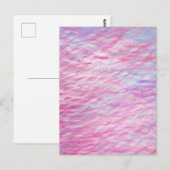 Abstract golvend patroon briefkaart (Voorkant / Achterkant)