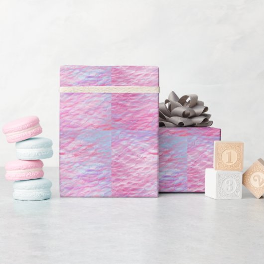 Abstract golvend patroon cadeaupapier (Baby Shower)