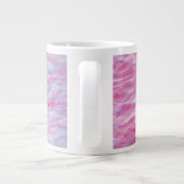 Abstract golvend patroon grote koffiekop (Achterkant)