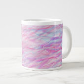 Abstract golvend patroon grote koffiekop (Voorkant rechts)