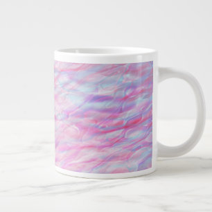 Abstract golvend patroon grote koffiekop