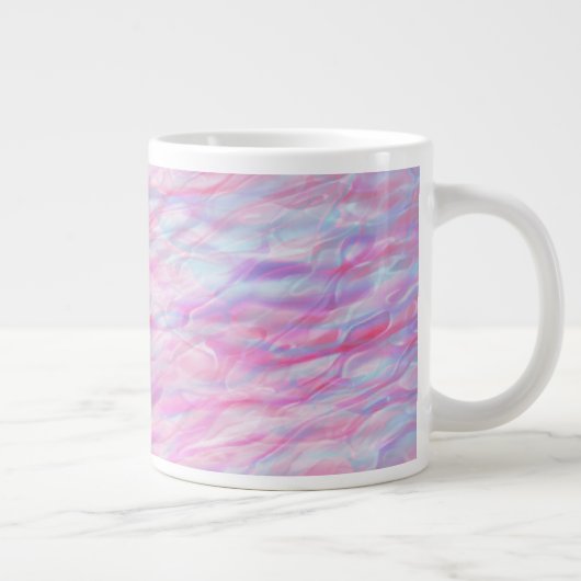 Abstract golvend patroon grote koffiekop (Rechts)