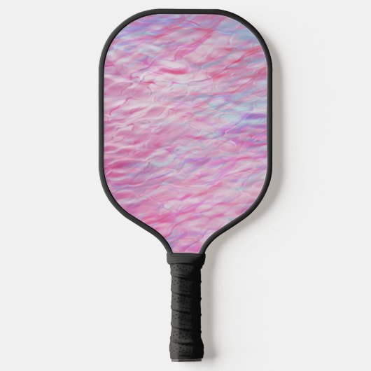 Abstract golvend patroon pickleball paddle (Voorkant)