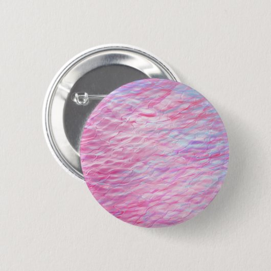 Abstract golvend patroon ronde button 5,7 cm (Voorkant /achterkant)