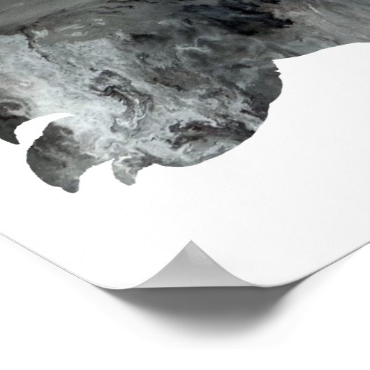 Abstract Gopher silhouette Poster (Hoek)