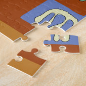 Abstract gordelglas legpuzzel (Zijkant)