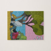 Abstract gordelglas legpuzzel (Horizontaal)