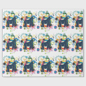 Abstract Gorilla Wrapping Paper Cadeaupapier (Vlak)