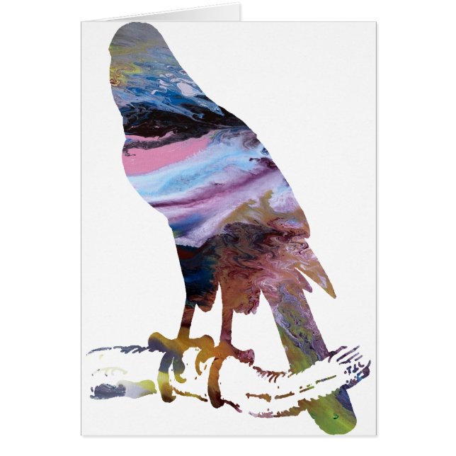 Abstract Goshawk silhouette. (Voorkant)