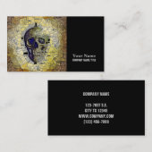 Abstract Gotisch Glas in lood Visitekaartje (Voorkant / Achterkant)